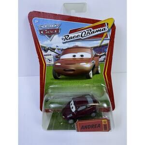 NIB Disney Pixar The World Of Cars Race O Rama #89 Andrea Diecast Car Mattel